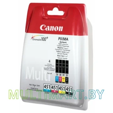 Набор картриджей Canon CLI-451 Multipack C/M/Y/BK